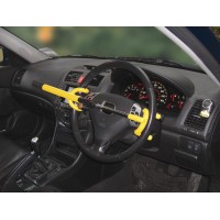 Image for Double Hook Steering Wheel Lock - Yellow