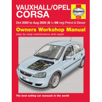 Image for Vauxhall Corsa Manual (Haynes) Petrol & Diesel - Oct 00 to Aug 06, X to 06 reg (5577)