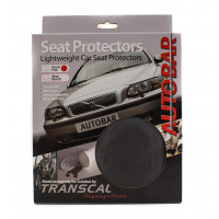Image for Lightweight Car Seat Protectors - Grey Rear Bench