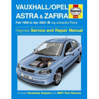 Image for Vauxhall Zafira Manual (Haynes) Astra Petrol - 98 to 04, R to 04 reg (3758)