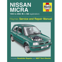 Image for Nissan Micra Manual (Haynes) Petrol - 93 to 02, K to 52 reg (3254)