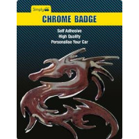 Image for Chrome Self Adhesive Badge Dragon