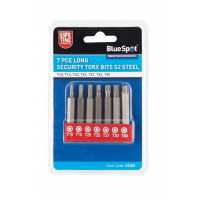 Image for BlueSpot 7 Pce Long Security Torx Bits