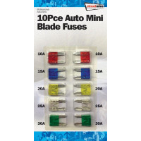 Image for 10 Piece Mini Blade Fuse Set