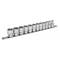 Image for Sealey Socket Set 12 Piece 3/8 Inch Sq Drive Lock-On Metric