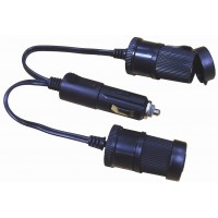 Image for Twin Socket Adaptor-Straight Leads