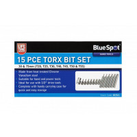 Image for BlueSpot 15 Pce 1/2" Drive Torx Bit Set (T20-T55)