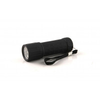Image for Hilka 9 LED Black Rubber Coated Mini Torch
