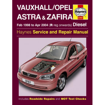 Image for Vauxhall Zafira Manual (Haynes) Astra Diesel - 98 to 04, R to 04 reg (3797)