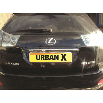 Image for Urban X Chromed Metal Number Plate Holder