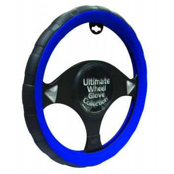 Image for Black / Blue Sports Grip Steering Wheel Glove
