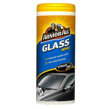 Image for Armour All Glass Clean Wipes Tub 30 Wipes