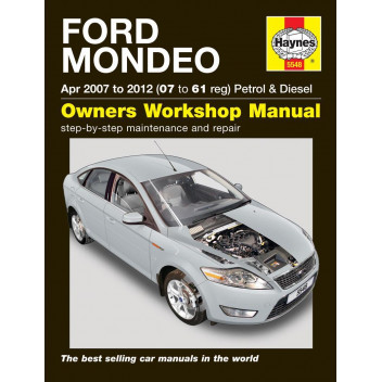 Image for Ford Mondeo Manual (Haynes) Petrol & Diesel - 07 to 12, 07 to 61 reg (5548)