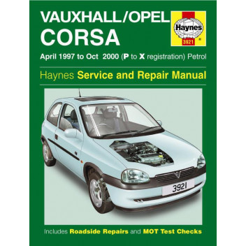 Image for Vauxhall Corsa Manual (Haynes) Petrol - 97 to 00, P to X reg (3921)
