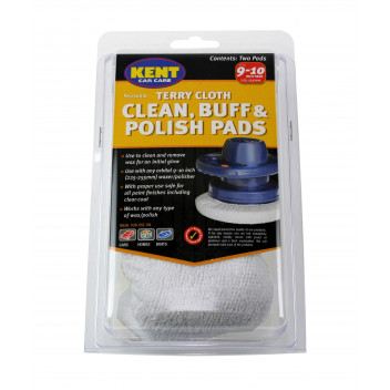 Image for Kent Two Terry Cloth Clean, Buff & Polish Pads