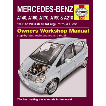 Image for Mercedes A-Class Manual (Haynes) Petrol & Diesel - 98 to 04, S to 54 reg (4748)