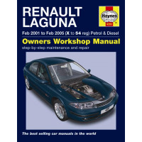 Image for Renault Laguna Manual (Haynes) Petrol & Diesel - 01 to 07, X to 07 reg (4283)