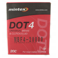 Image for Mintex Brake Fluid DOT 4 Boxed 20 lt