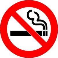 Image for Self Adhesive No Smoking Sticker For Inside Windows
