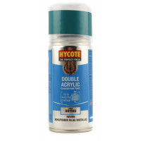 Image for Hycote Double Acrylic Rover Kingfisher Blue Metallic Spray Paint