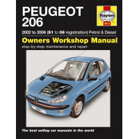 Image for Peugeot 206 Manual (Haynes) Petrol & Diesel - 01 to 06, 51 to 56 reg (4163)