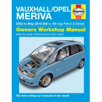 Image for Vauxhall Meriva Manual (Haynes) Petrol & Diesel - 03 to 10 reg (4893)