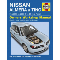 Image for Nissan Almera Manual (Haynes) & Tino - Petrol - 00 to 07, V to 56 reg (4612)