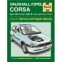 Image for Vauxhall Corsa Manual (Haynes) Petrol - 97 to 00, P to X reg (3921)