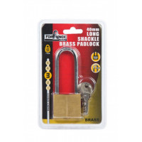 Image for Fort Knox 40mm Long Shackle Brass Padlock