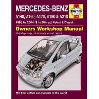 Image for Mercedes A-Class Manual (Haynes) Petrol & Diesel - 98 to 04, S to 54 reg (4748)