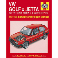 Image for VW Golf Manual (Haynes) and Jetta Mk 2 Petrol - A to J reg, 84 - 92 (1081)