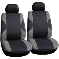 Image for Premium Pair Of Front Seat Covers in Black / Grey