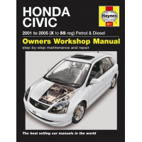 Image for Honda Civic Manual (Haynes) Petrol & Diesel - 01 to 05, X to 55 reg (4611)