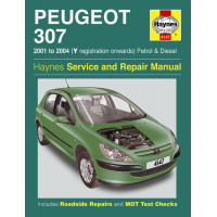 Image for Peugeot 307 Manual (Haynes) Petrol & Diesel - 01 to 08, Y to 58 reg (4147)