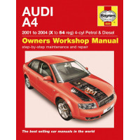 Image for Audi A4 Manual (Haynes) Petrol & Diesel - 01 to 04, X to 54 reg (4609)
