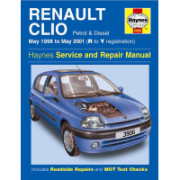 Image for Renault Clio Manual (Haynes) Petrol and Diesel - 98 to 01, R to Y reg (3906)