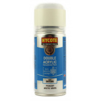 Image for Hycote Double Acrylic Peugeot Arctic White Spray Paint