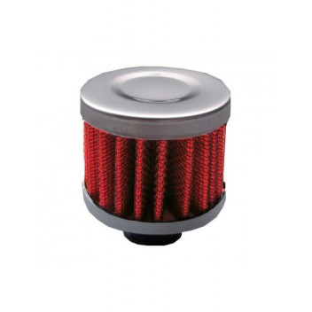 Image for Red Mesh Breather Filter With Chrome Surround
