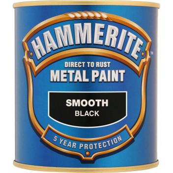 Image for Hammerite Black Smooth Finish 750 ml