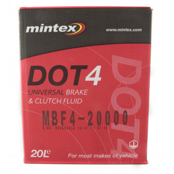 Image for Mintex Brake Fluid DOT 4 Boxed 20 lt