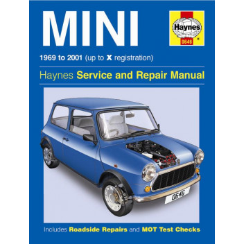 Image for Mini Manual (Haynes) Petrol - up to X reg, 69 - 01 (0646)