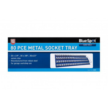 Image for BlueSpot 80PCE Metal Socket Tray