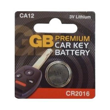Image for Remote Car Alarm Battery CR2016 Type 3V