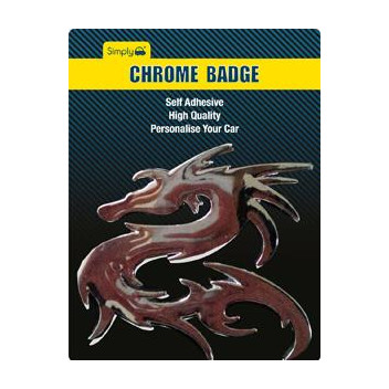 Image for Chrome Self Adhesive Badge Dragon