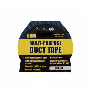 Image for Duct Tape Black 50 Metre Roll