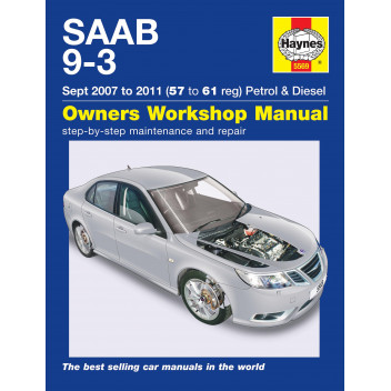 Image for Saab 9-3 Manual (Haynes) Petrol & Diesel - 07 on, 57 reg onwards (5569)