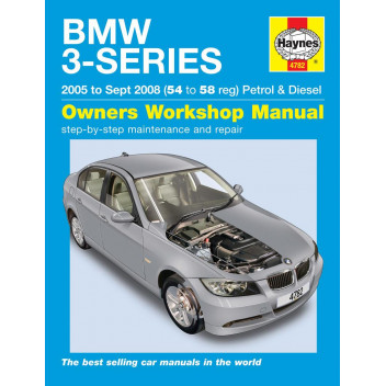 Image for BMW 3-Series Manual (Haynes) Petrol & Diesel - 05 to 08, 54 to 58 reg (4782)