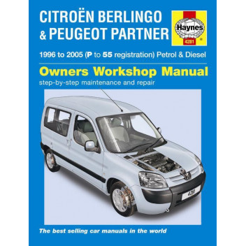 Image for Citroen Berlingo Manual (Haynes) & Peugeot Partner Petrol & Diesel (96 - 10) P to 60 reg (4281)