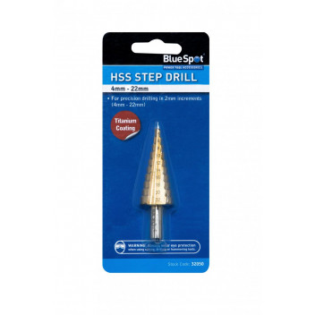 Image for BlueSpot HSS Step Drill (4-22mm)