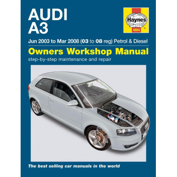 Image for Audi A3 Manual (Haynes) Petrol & Diesel - 03 to 08 reg (4884)